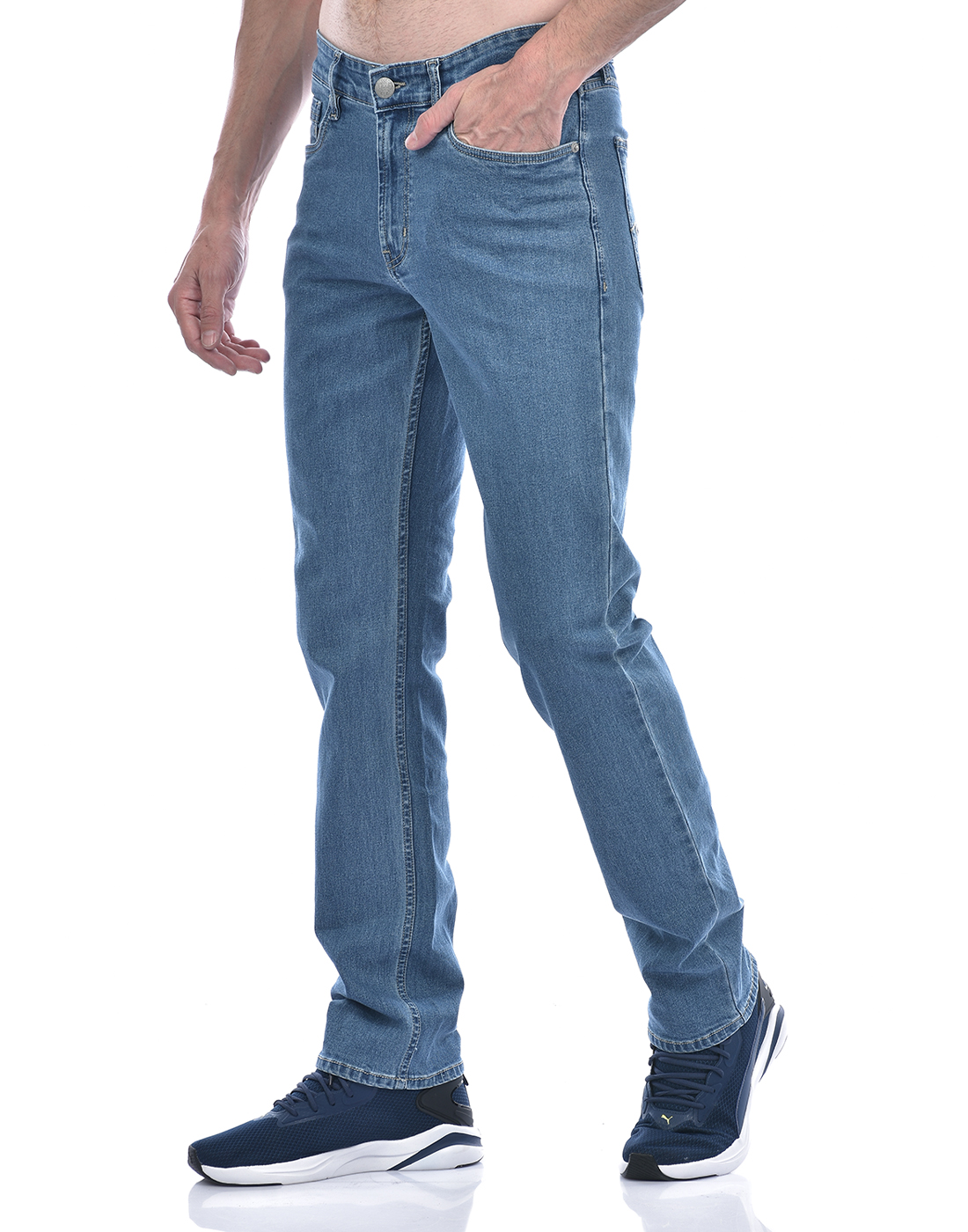 Numero Uno Men Faded Blue Jeans